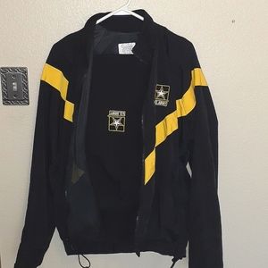 Army PT Jacket Uniform Physical Fitness Training Rain Unisex APFU Windbreaker